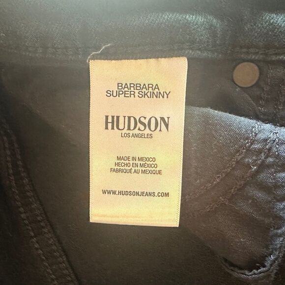 HUDSON BARBARA SUPER SKINNY STRETCH JEANS 32 - Picture 6 of 7
